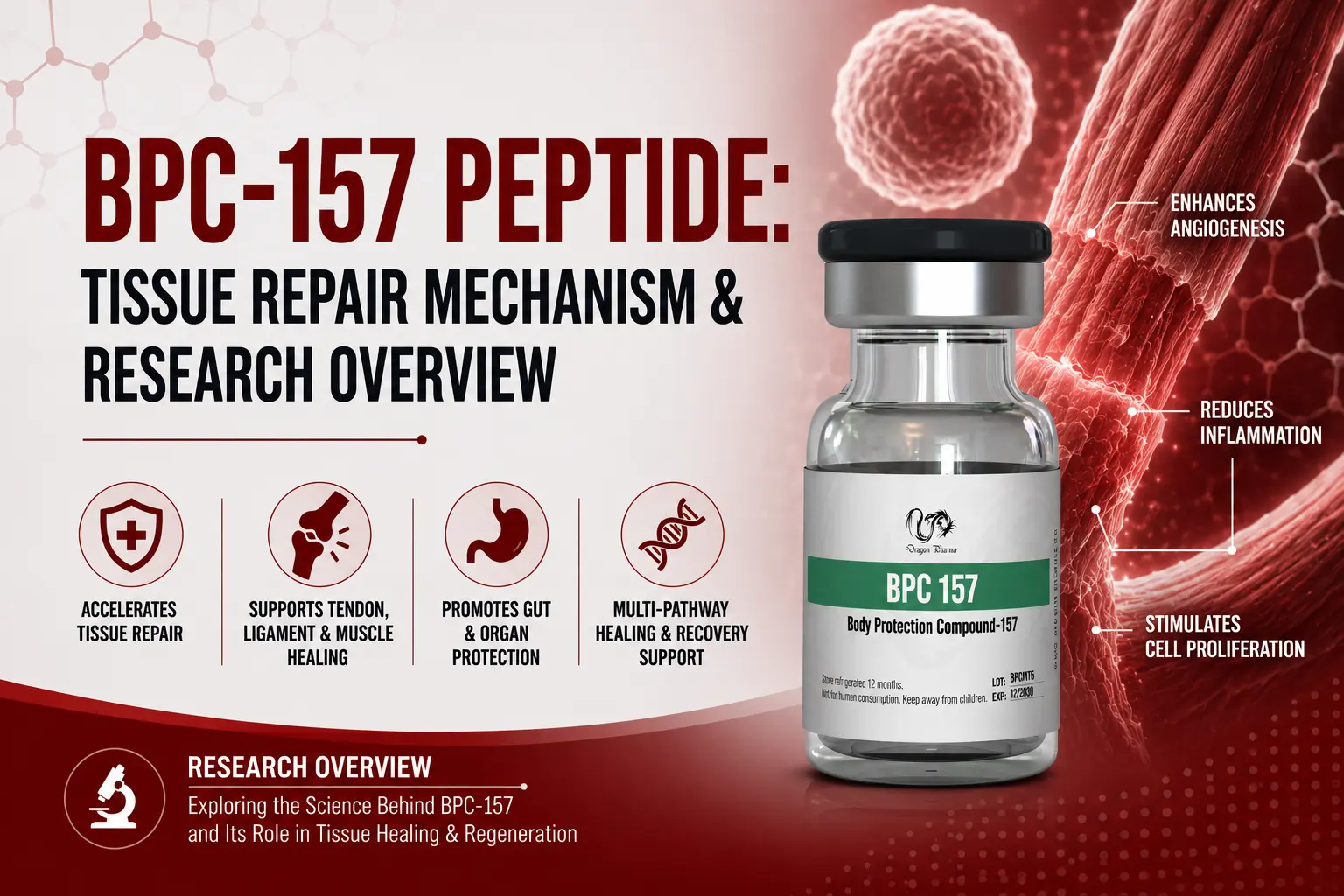 BPC-157 Peptide: Tissue Repair Mechanism & Research Overview
