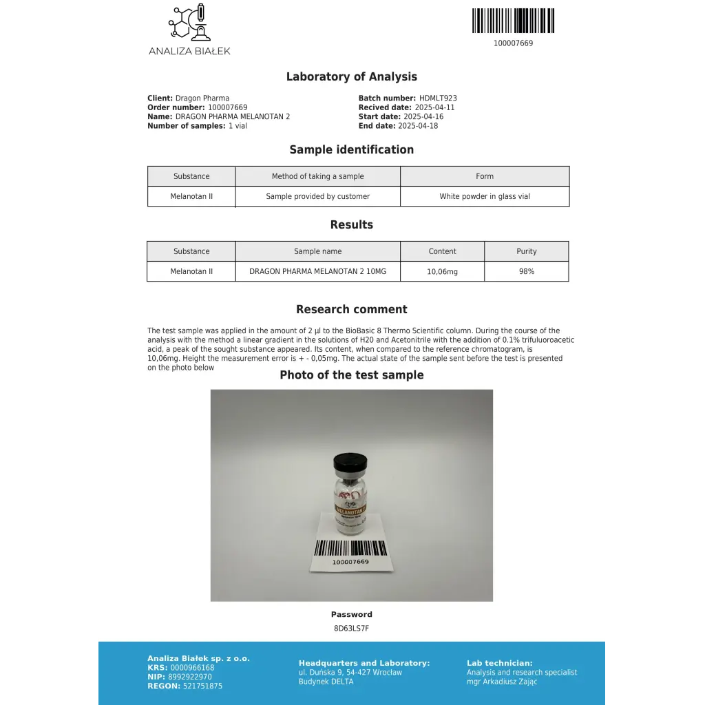 Melanotan II (MT2) 10mg