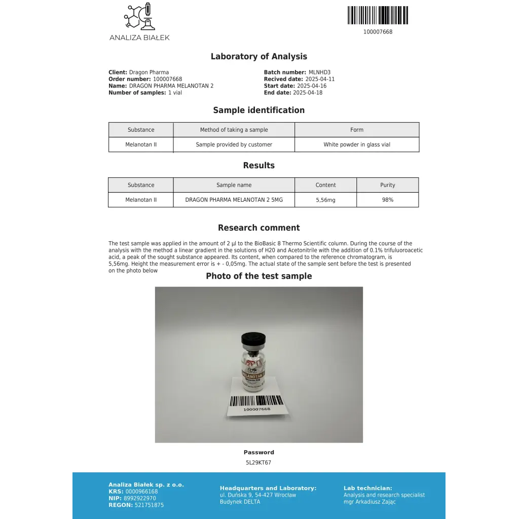 Melanotan II (MT2) 5mg
